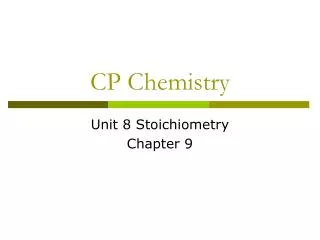 CP Chemistry