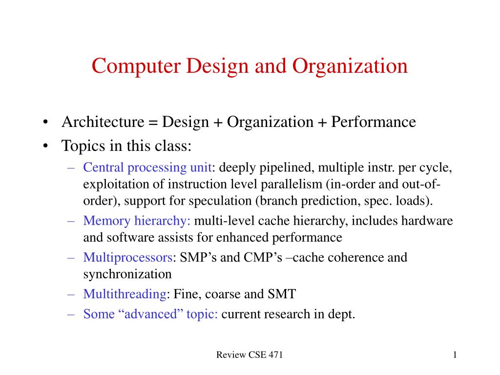 PPT - Computer Design and Organization PowerPoint Presentation, free ...