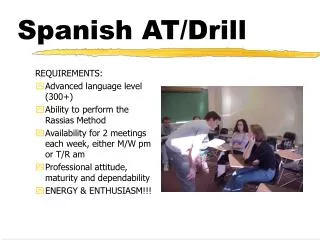 Spanish AT/Drill