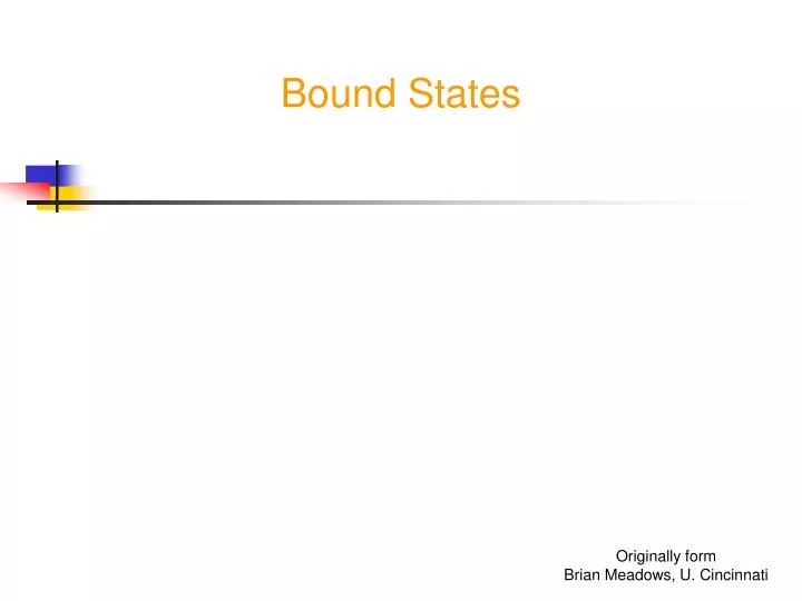 bound states