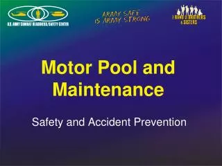 Motor Pool and Maintenance