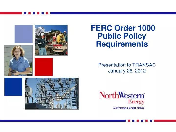 PPT FERC Order 1000 Public Policy Requirements PowerPoint