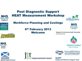 Post Diagnostic Support HEAT Measurement Workshop Workforce Planning and Costings