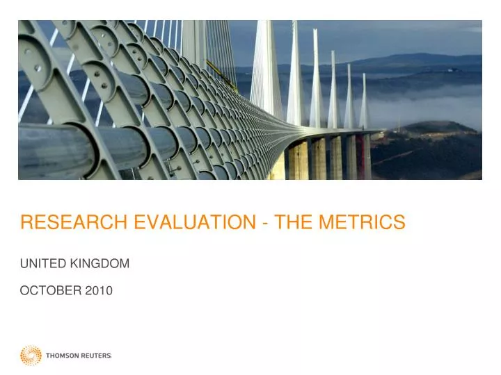 research evaluation the metrics