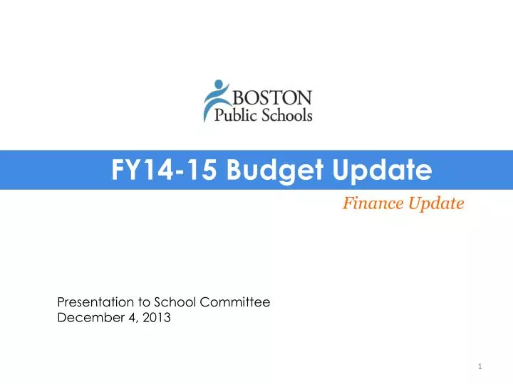 fy14 15 budget update