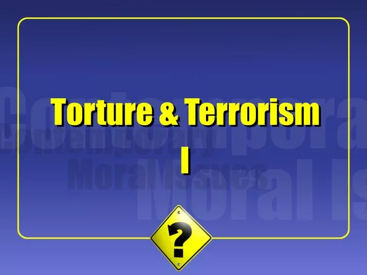 torture terrorism