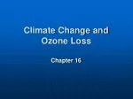 Climate Change and Ozone Loss