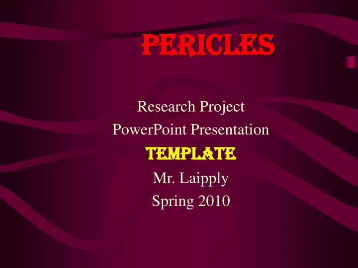 research project powerpoint presentation template mr laipply spring 2010