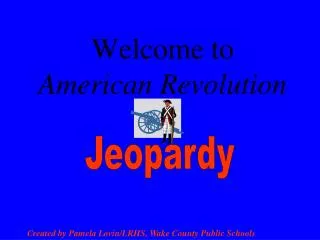 Welcome to American Revolution