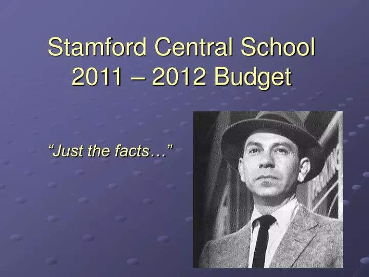 stamford central school 2011 2012 budget