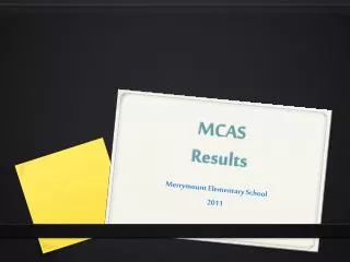 MCAS Results