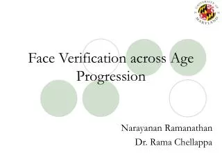 face verification across age progression