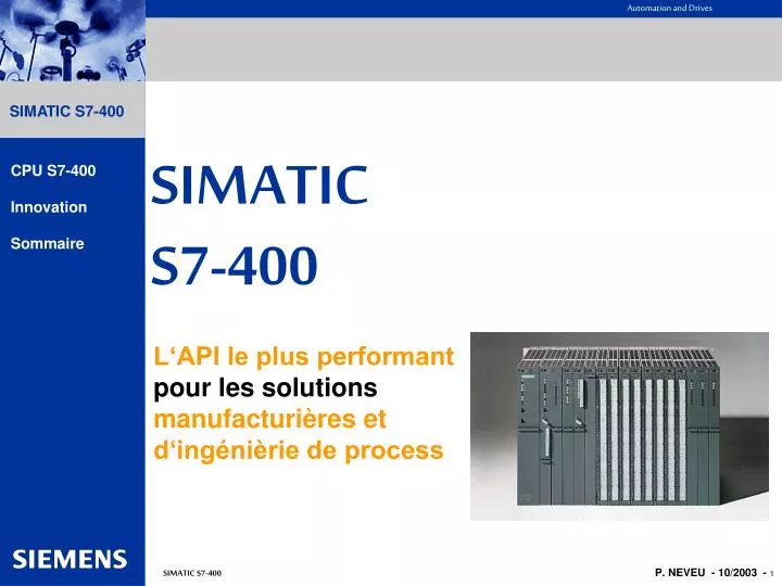 simatic s7 400