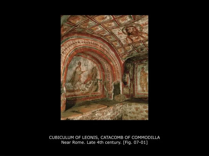 cubiculum of leonis catacomb of commodilla near rome late 4th century fig 07 01