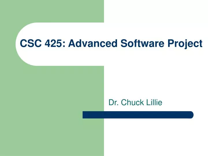 csc 425 advanced software project