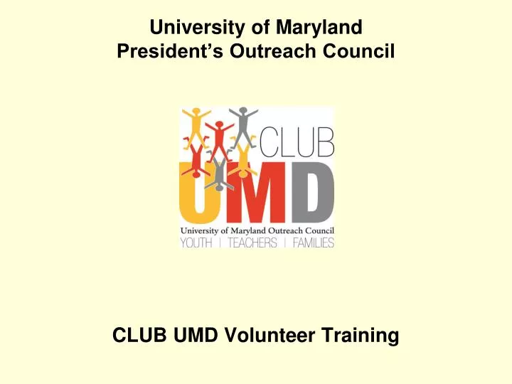 university of maryland president s outreach council