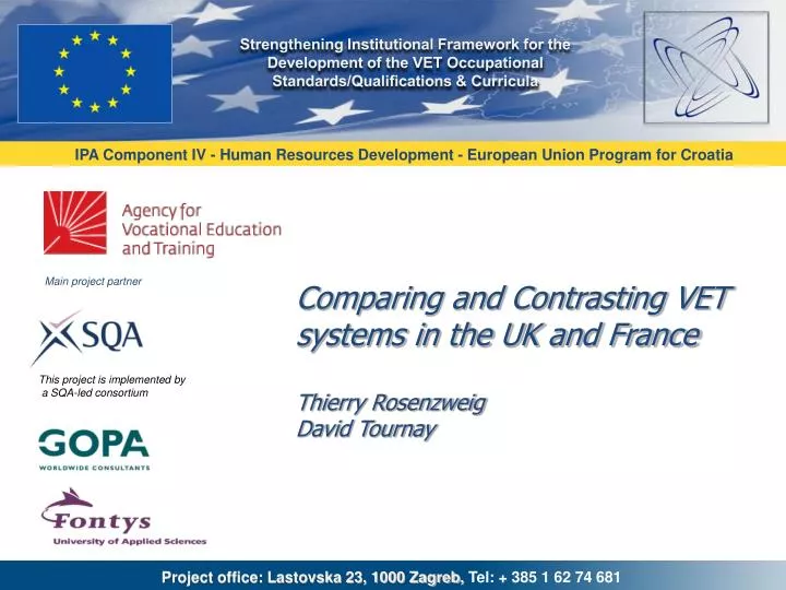 comparing and contrasting vet systems in the uk and france thierry rosenzweig david tournay