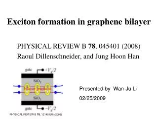Exciton formation in graphene bilayer
