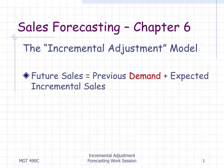 sales forecasting chapter 6