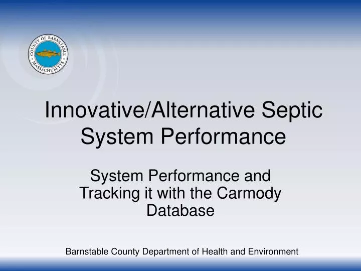 innovative alternative septic system performance
