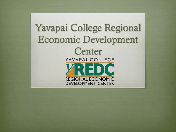 yavapai college regional economic development center