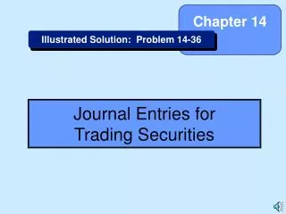 Journal Entries for Trading Securities