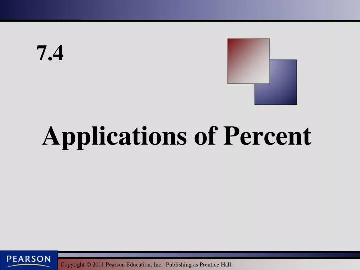 applications of percent