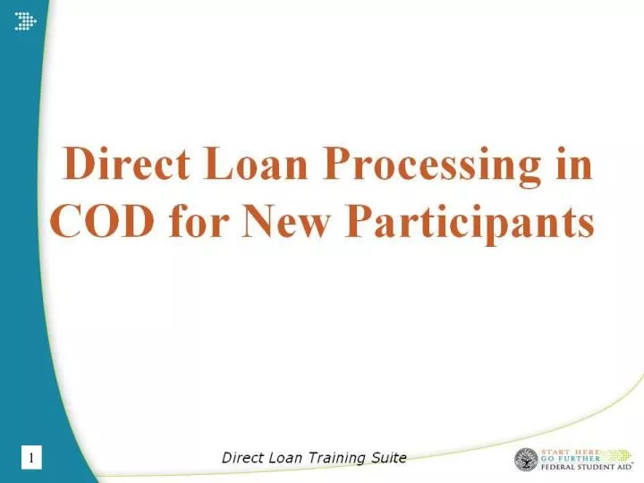 direct loan training suite