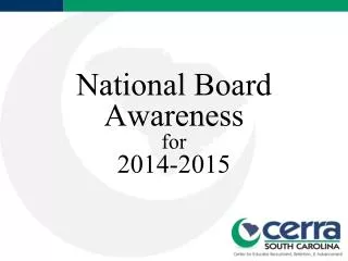 National Board Awareness for 2014-2015