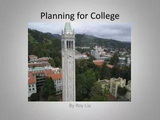 Planning for College