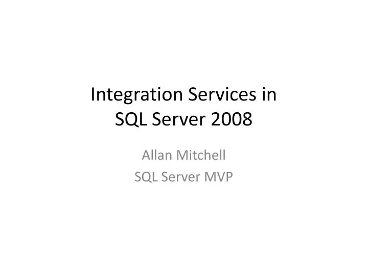 integration services in sql server 2008