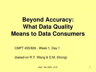 Beyond Accuracy: What Data Quality Means to Data Consumers