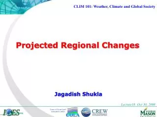 Projected Regional Changes