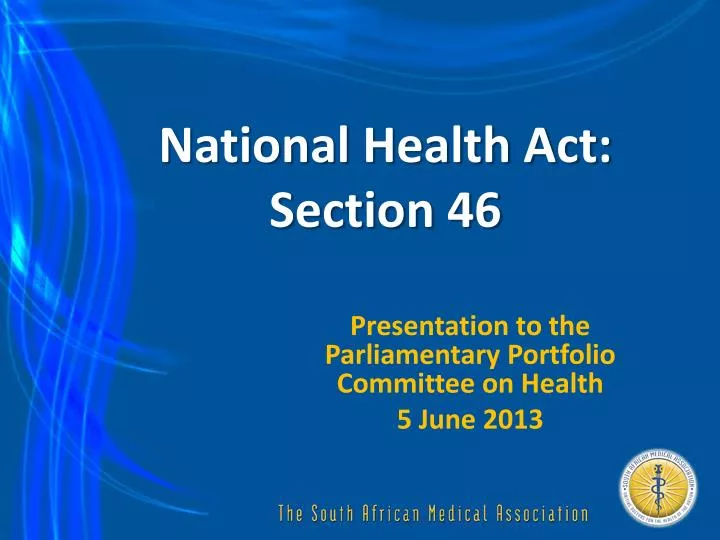 national health act section 46