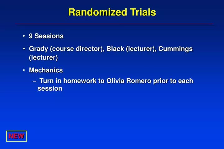 randomized trials