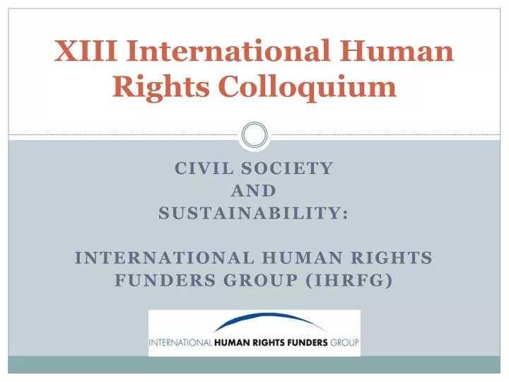 xiii international human rights colloquium