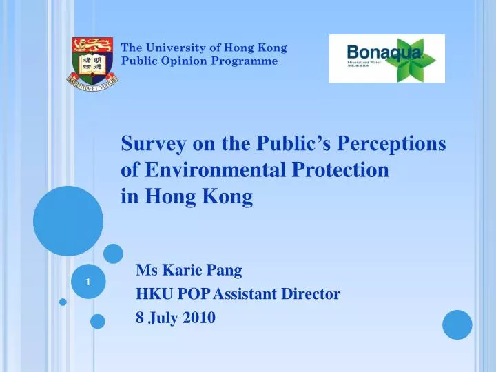 survey on the public s perceptions of environmental protection in hong kong