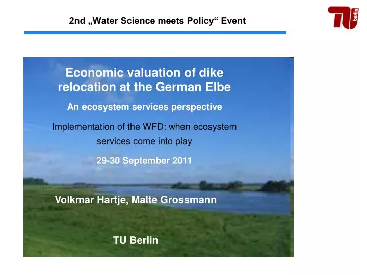 2nd water science meets policy event