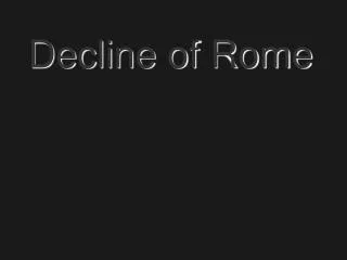Decline of Rome
