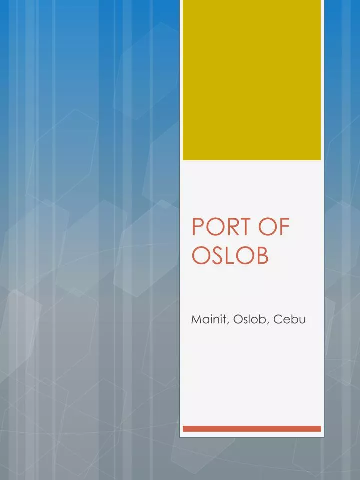 port of oslob