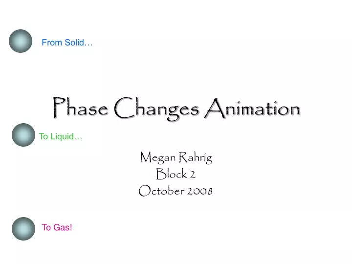 phase changes animation