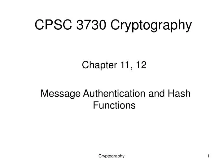 cpsc 3730 cryptography