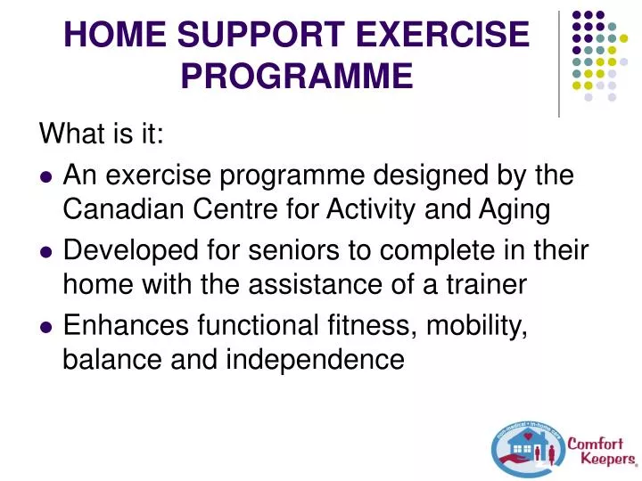 home support exercise programme