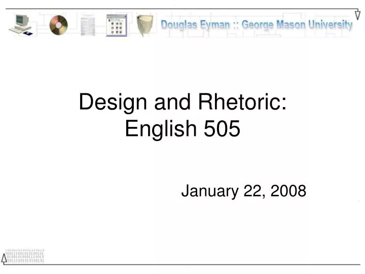 design and rhetoric english 505