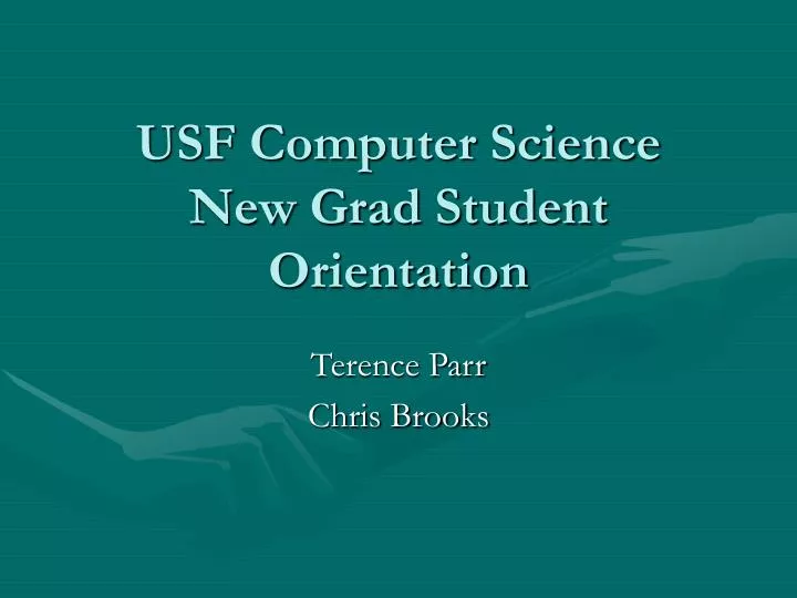 usf computer science new grad student orientation
