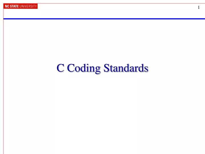c coding standards