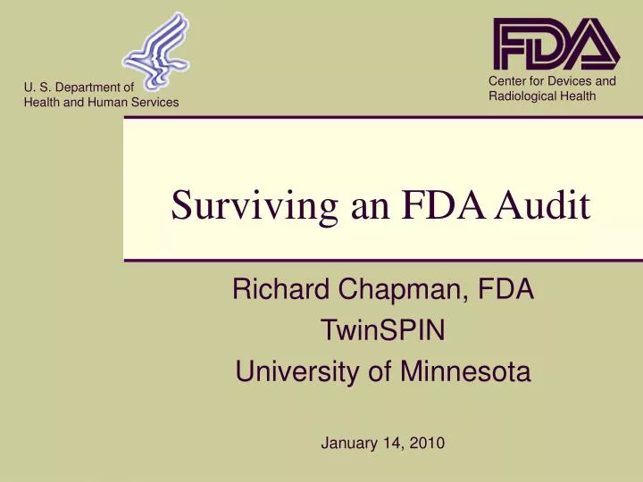 surviving an fda audit