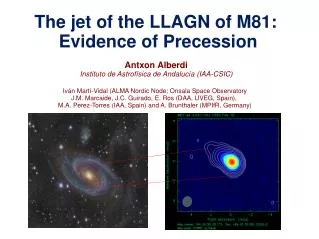 The jet of the LLAGN of M81: Evidence of Precession