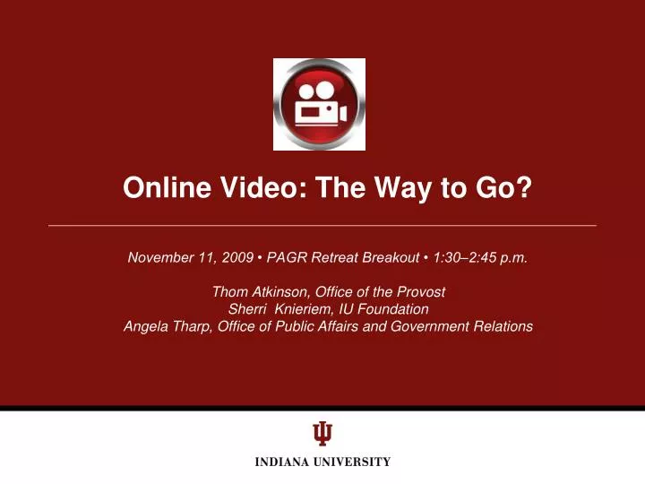 online video the way to go