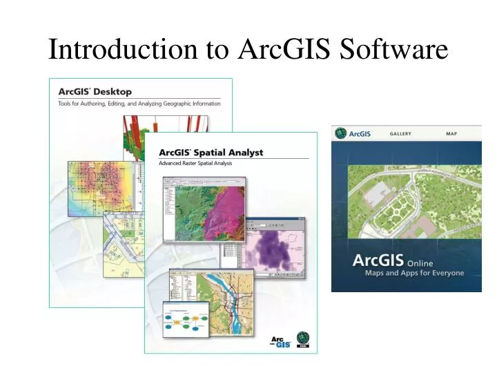 introduction to arcgis software